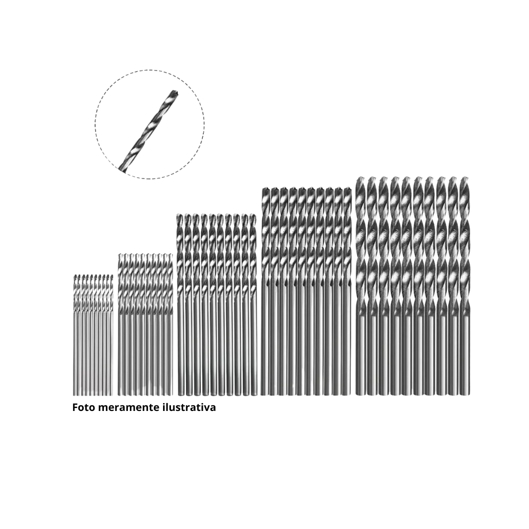 KIT DE BROCAS HSS PARA PREPARAÇÃO DE CARBURADORES